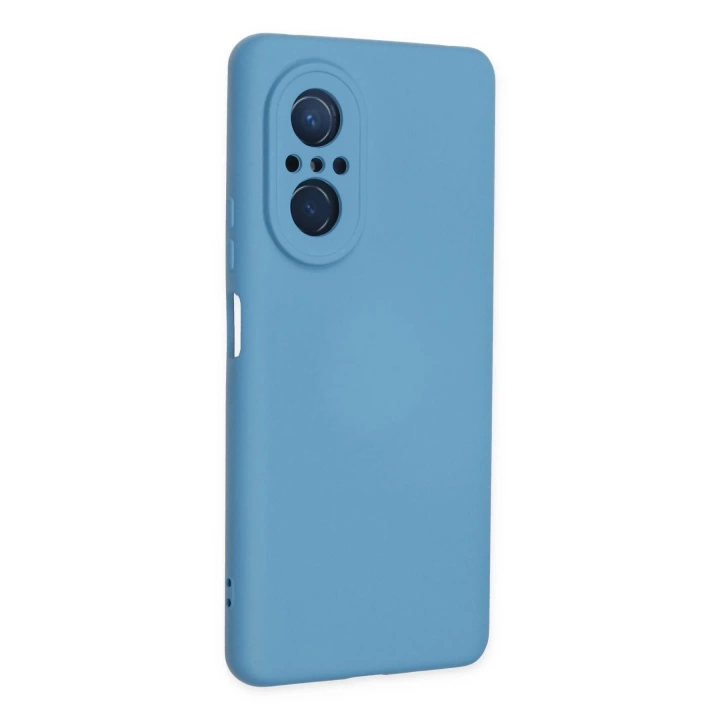 BFS  Huawei Nova 9 SE Kılıf Nano içi Kadife Silikon - Mavi