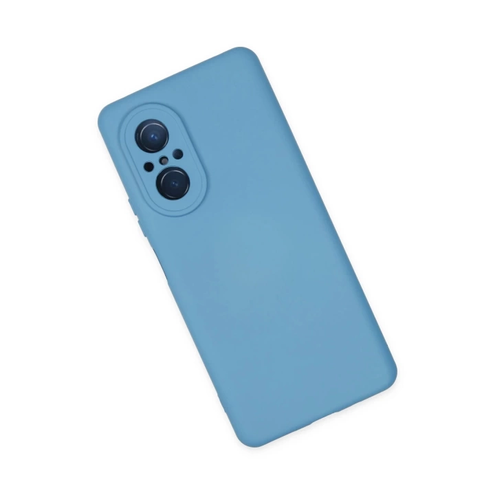 BFS  Huawei Nova 9 SE Kılıf Nano içi Kadife Silikon - Mavi
