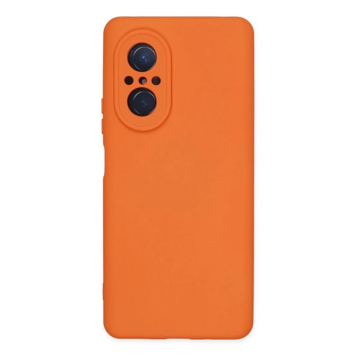 BFS  Huawei Nova 9 SE Kılıf Nano içi Kadife Silikon - Turuncu