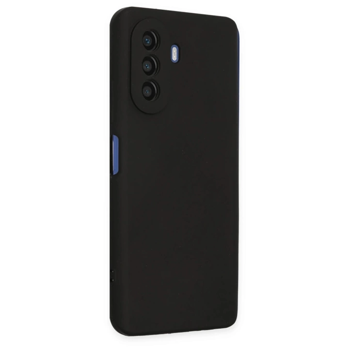 BFS  Huawei Nova Y70 Kılıf First Silikon - Siyah
