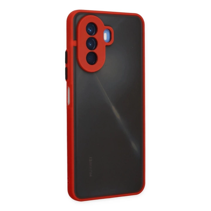 BFS  Huawei Nova Y70 Kılıf Montreal Silikon Kapak - Kırmızı