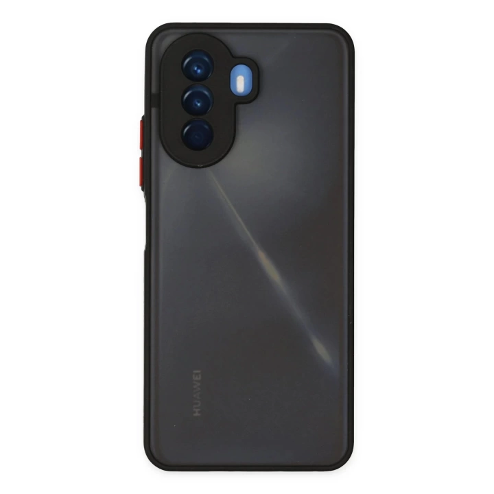 BFS  Huawei Nova Y70 Kılıf Montreal Silikon Kapak - Siyah