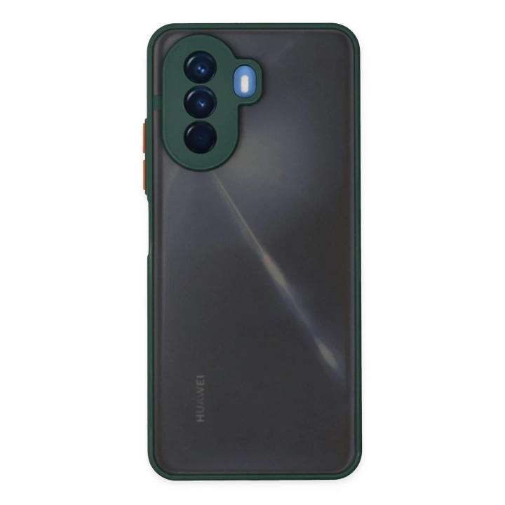 BFS  Huawei Nova Y70 Kılıf Montreal Silikon Kapak - Yeşil