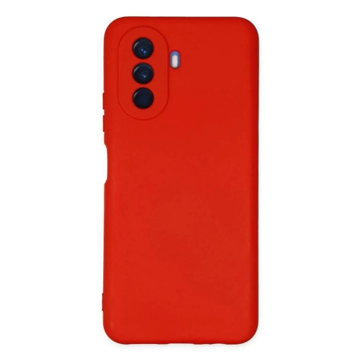 BFS  Huawei Nova Y70 Kılıf Nano içi Kadife Silikon - Kırmızı