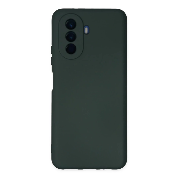 BFS  Huawei Nova Y70 Kılıf Nano içi Kadife Silikon - Koyu Yeşil
