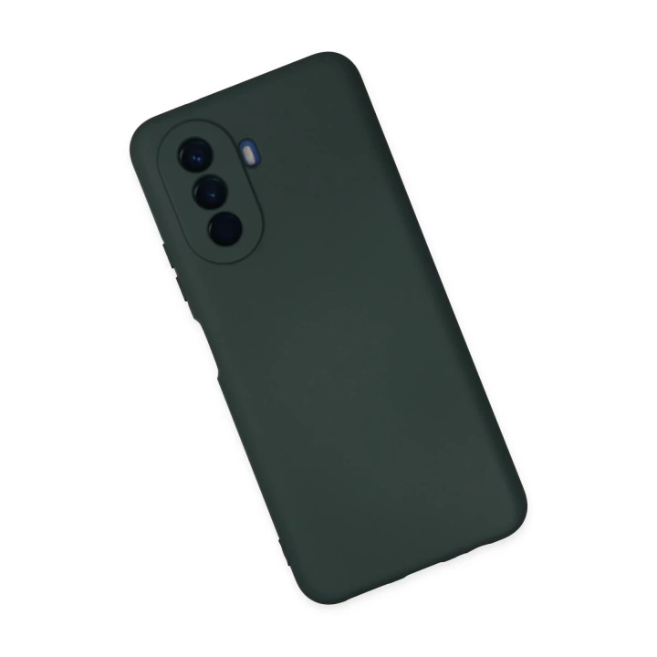 BFS  Huawei Nova Y70 Kılıf Nano içi Kadife Silikon - Koyu Yeşil