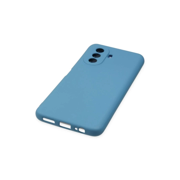 BFS  Huawei Nova Y70 Kılıf Nano içi Kadife Silikon - Mavi