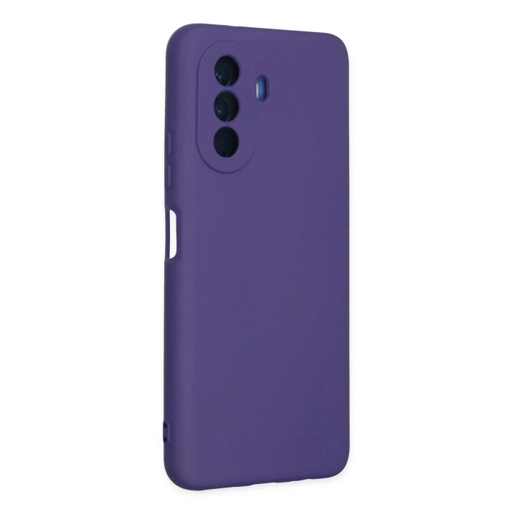BFS  Huawei Nova Y70 Kılıf Nano içi Kadife Silikon - Mor