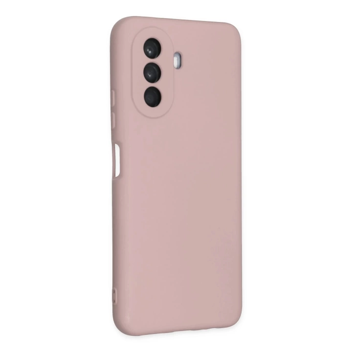 BFS  Huawei Nova Y70 Kılıf Nano içi Kadife Silikon - Pudra