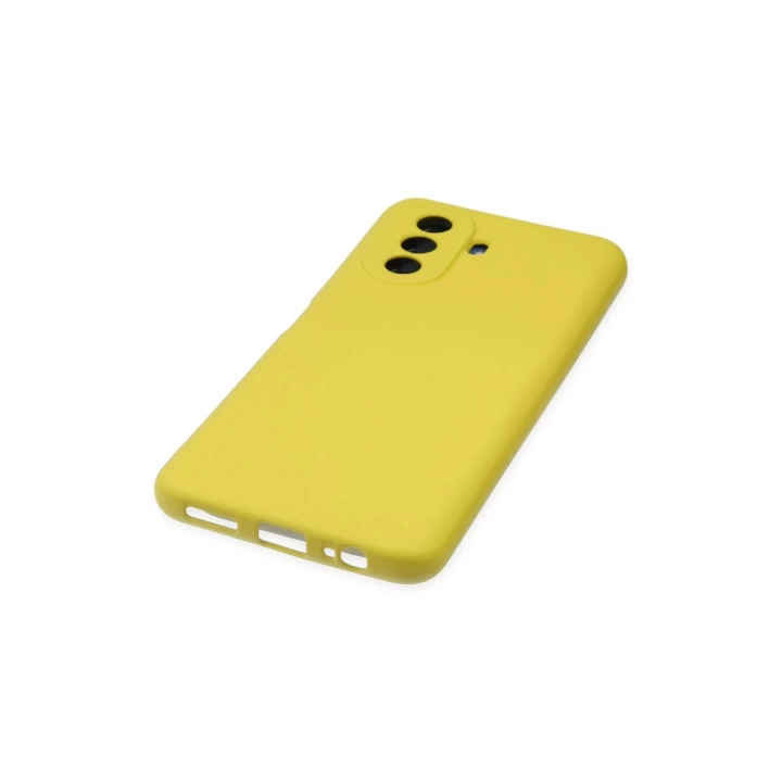 BFS  Huawei Nova Y70 Kılıf Nano içi Kadife Silikon - Sarı