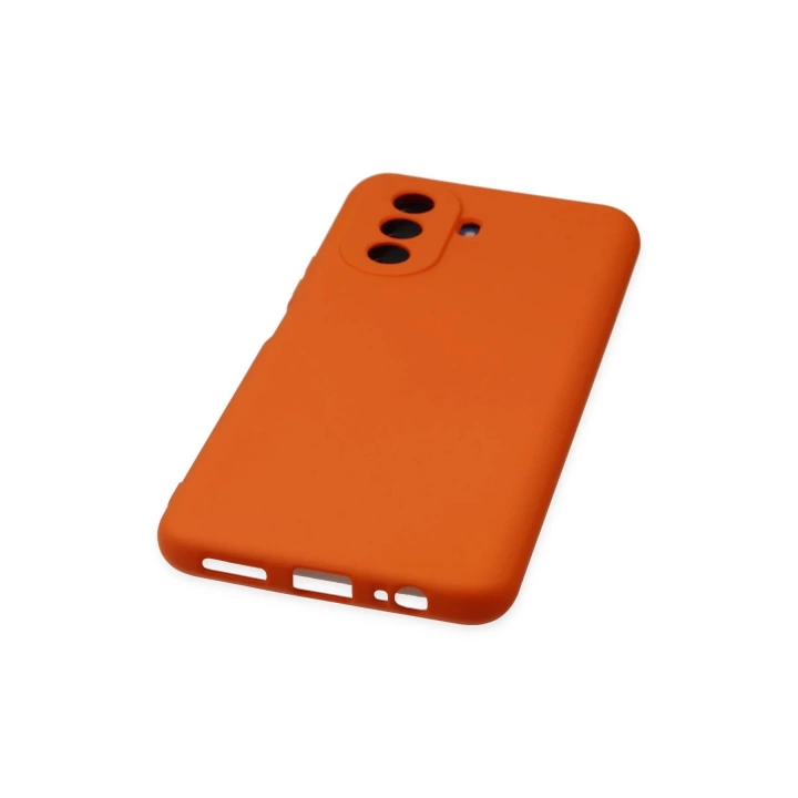 BFS  Huawei Nova Y70 Kılıf Nano içi Kadife Silikon - Turuncu