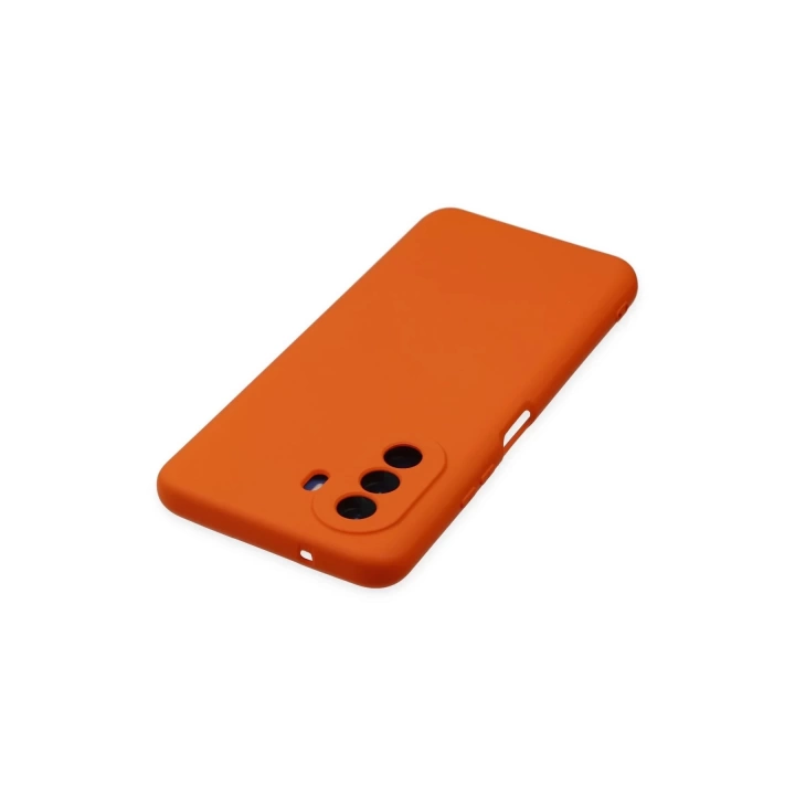 BFS  Huawei Nova Y70 Kılıf Nano içi Kadife Silikon - Turuncu