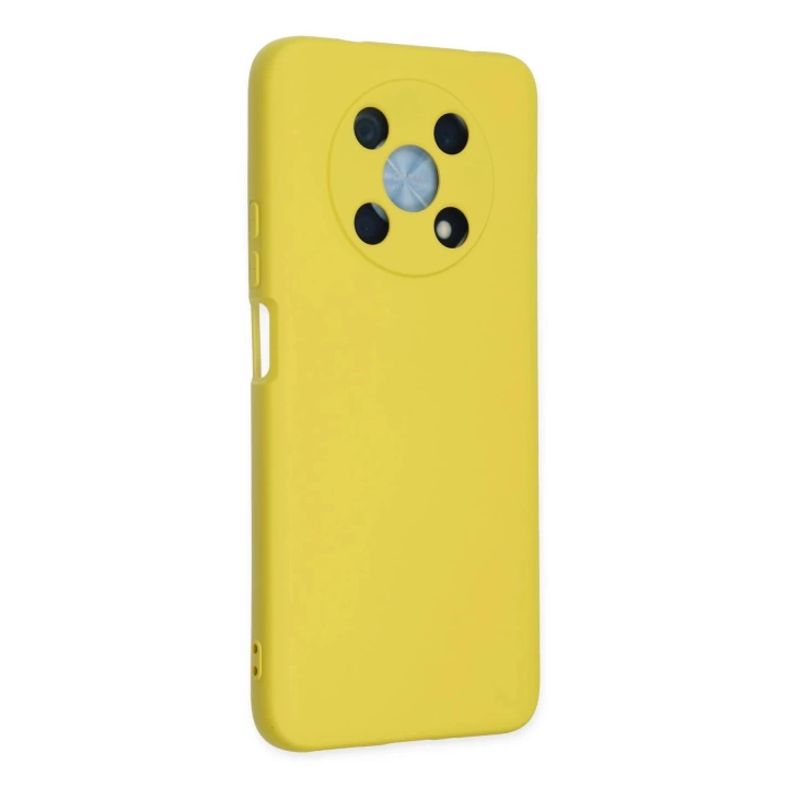 BFS  Huawei Nova Y90 Kılıf Nano içi Kadife Silikon - Sarı