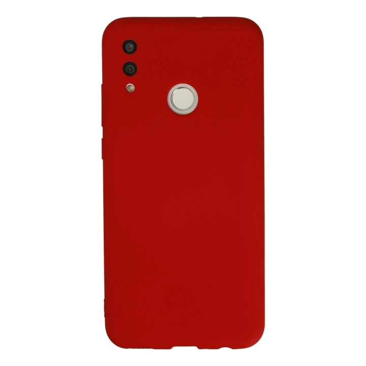 BFS  Huawei P Smart 2019 Kılıf Nano içi Kadife Silikon - Kırmızı