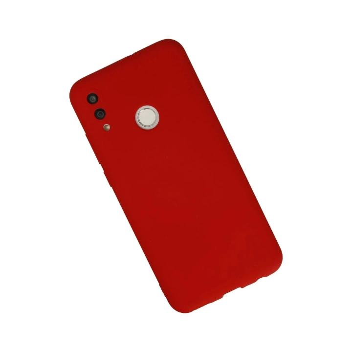 BFS  Huawei P Smart 2019 Kılıf Nano içi Kadife Silikon - Kırmızı