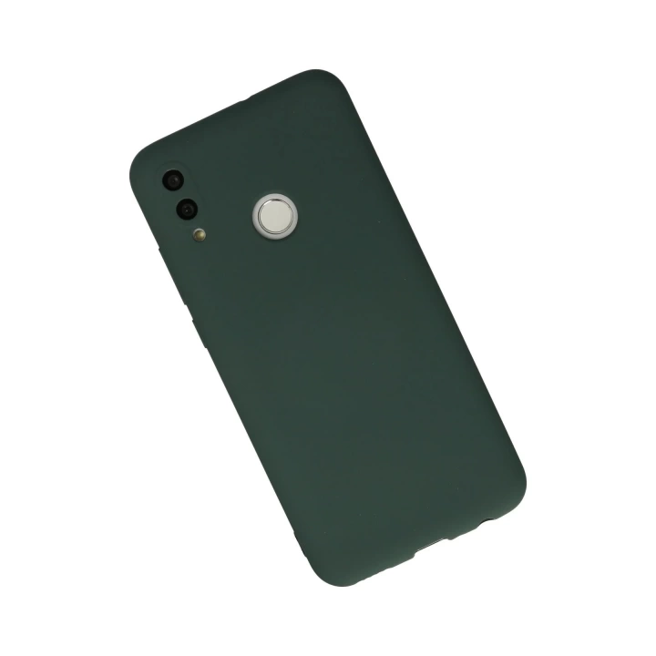 BFS  Huawei P Smart 2019 Kılıf Nano içi Kadife Silikon - Koyu Yeşil