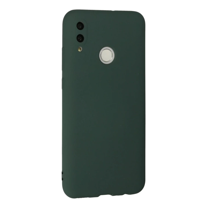 BFS  Huawei P Smart 2019 Kılıf Nano içi Kadife Silikon - Koyu Yeşil