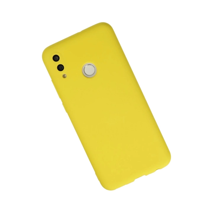 BFS  Huawei P Smart 2019 Kılıf Nano içi Kadife Silikon - Sarı