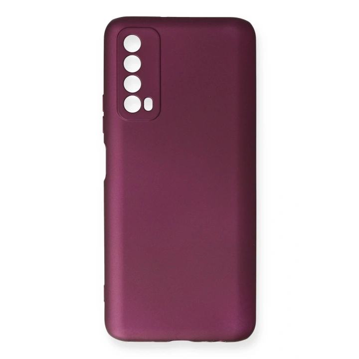 BFS  Huawei P Smart 2021 Kılıf First Silikon - Mürdüm