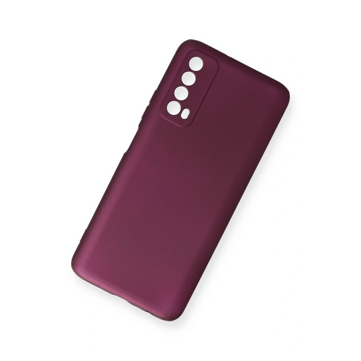 BFS  Huawei P Smart 2021 Kılıf First Silikon - Mürdüm