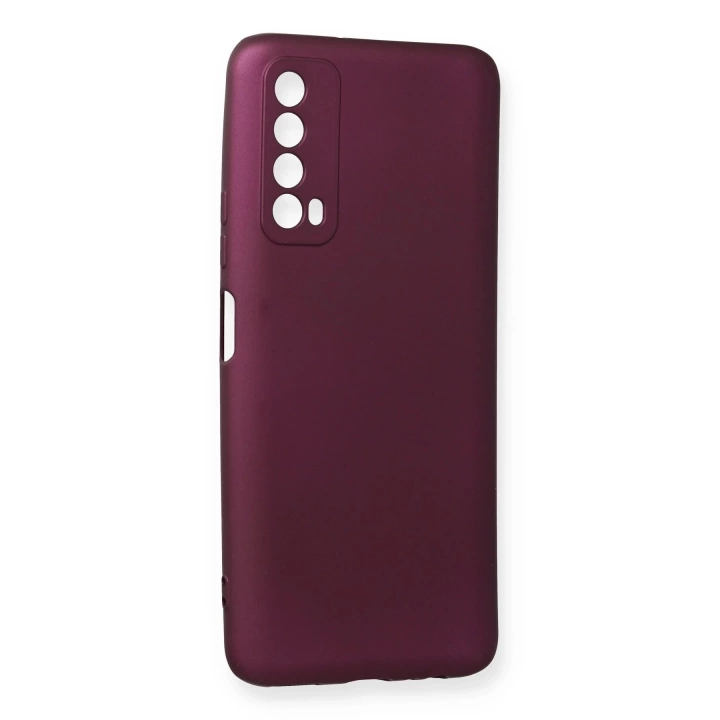 BFS  Huawei P Smart 2021 Kılıf First Silikon - Mürdüm
