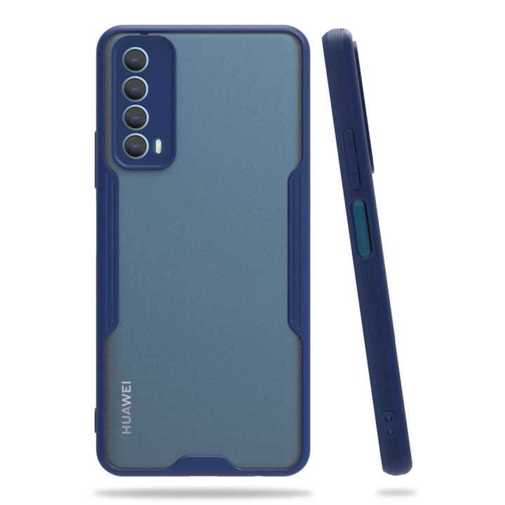 BFS  Huawei P Smart 2021 Kılıf Platin Silikon - Lacivert