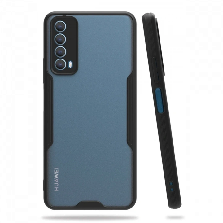 BFS  Huawei P Smart 2021 Kılıf Platin Silikon - Siyah