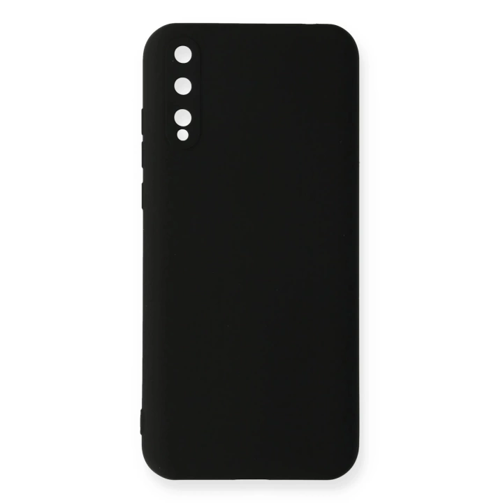 BFS  Huawei P Smart S Kılıf Nano içi Kadife Silikon - Siyah