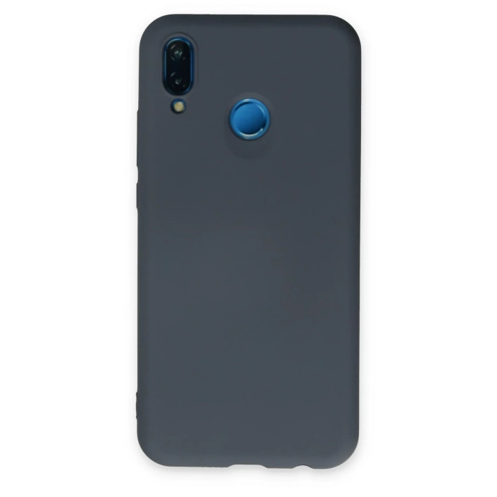 BFS  Huawei P20 Lite Kılıf Nano içi Kadife Silikon - Gri