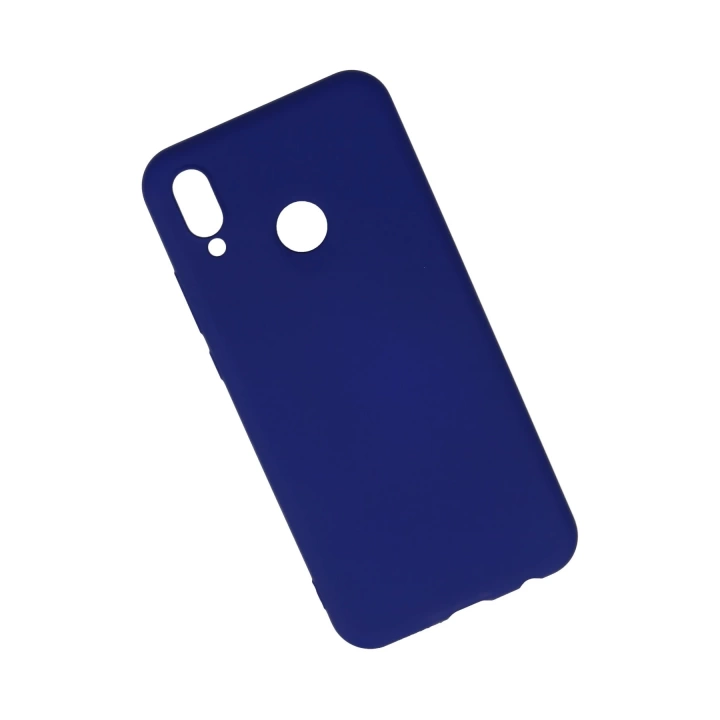 BFS  Huawei P20 Lite Kılıf Nano içi Kadife Silikon - Koyu Mavi