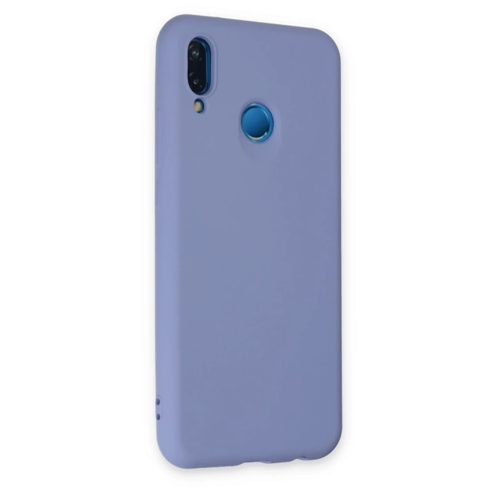 BFS  Huawei P20 Lite Kılıf Nano içi Kadife Silikon - Lila