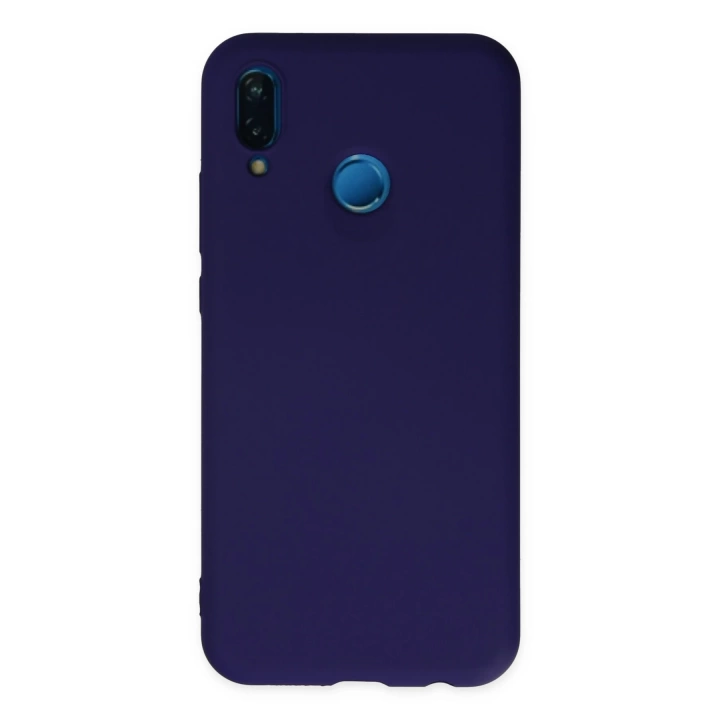 BFS  Huawei P20 Lite Kılıf Nano içi Kadife Silikon - Mor