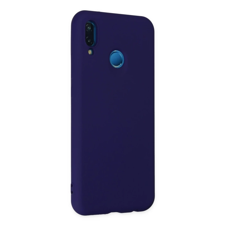 BFS  Huawei P20 Lite Kılıf Nano içi Kadife Silikon - Mor