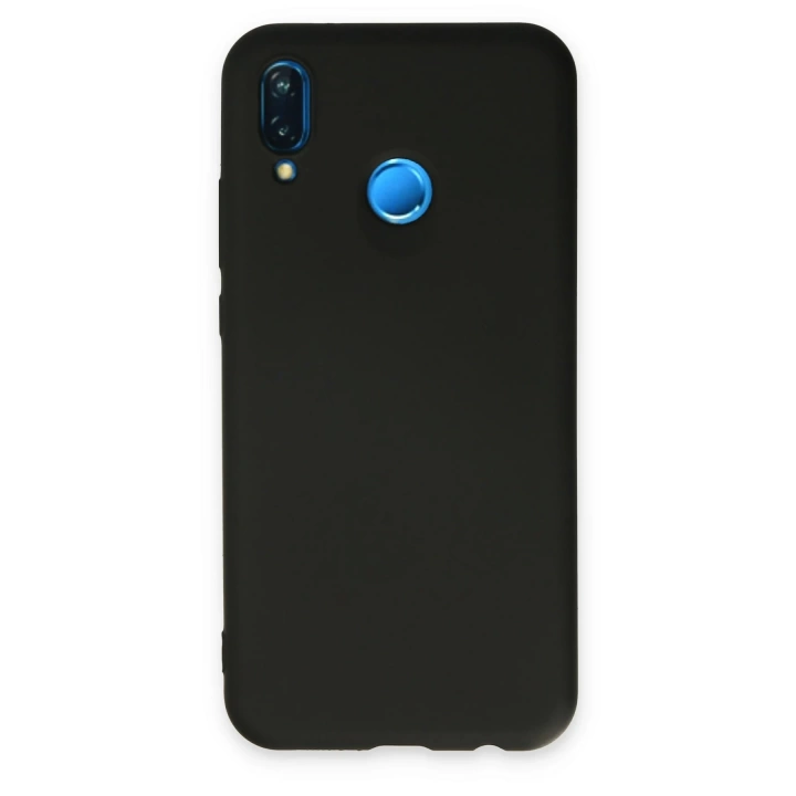 BFS  Huawei P20 Lite Kılıf Nano içi Kadife Silikon - Siyah