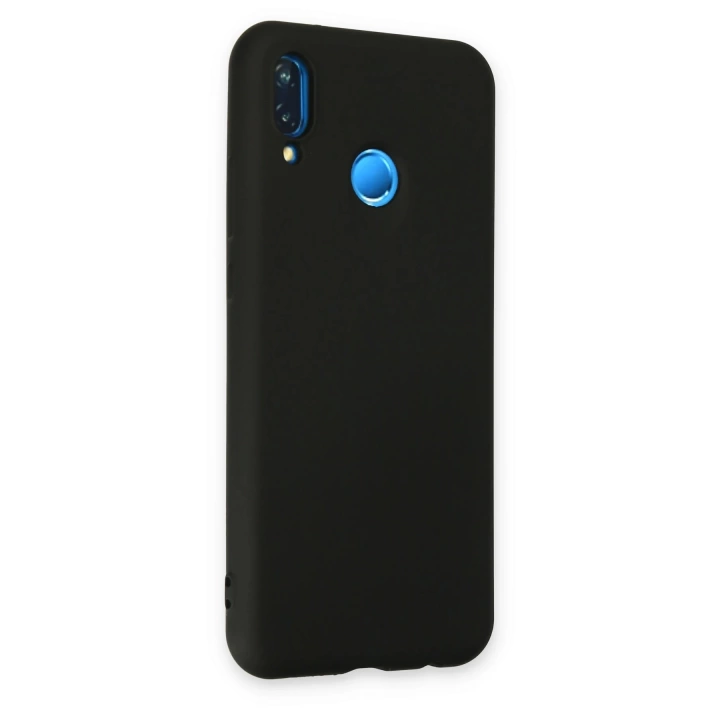 BFS  Huawei P20 Lite Kılıf Nano içi Kadife Silikon - Siyah