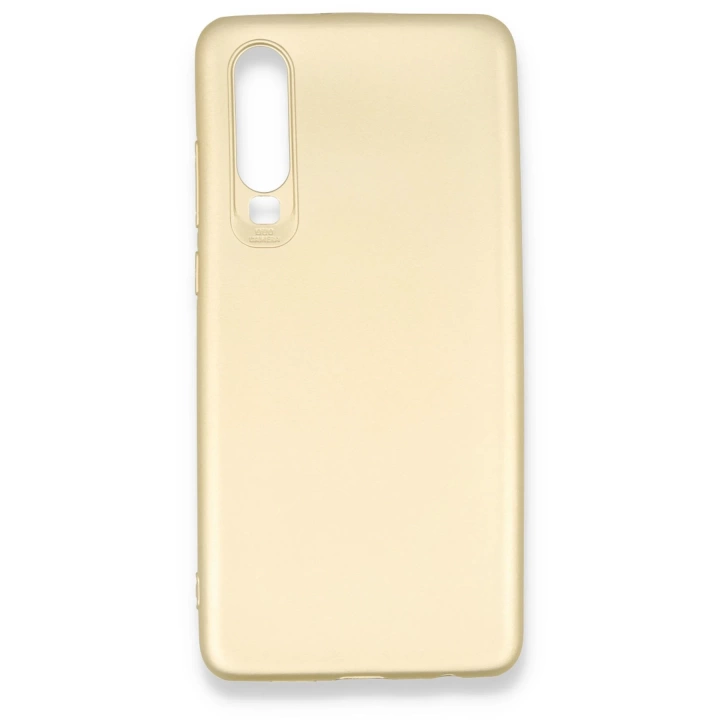BFS  Huawei P30 Kılıf First Silikon - Gold