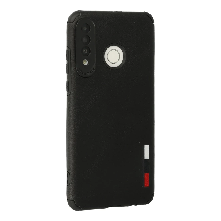 BFS Huawei P30 Lite Kılıf Loop Deri Silikon - Siyah