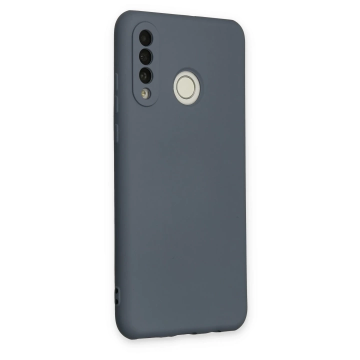 BFS  Huawei P30 Lite Kılıf Nano içi Kadife Silikon - Gri