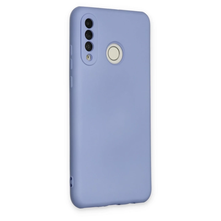 BFS  Huawei P30 Lite Kılıf Nano içi Kadife Silikon - Lila