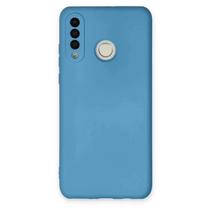 BFS  Huawei P30 Lite Kılıf Nano içi Kadife Silikon - Mavi