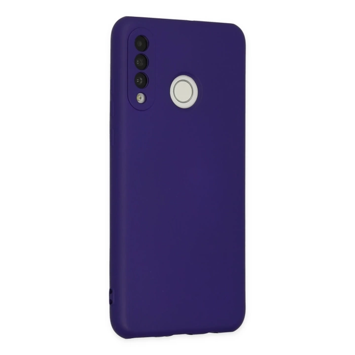 BFS  Huawei P30 Lite Kılıf Nano içi Kadife Silikon - Mor