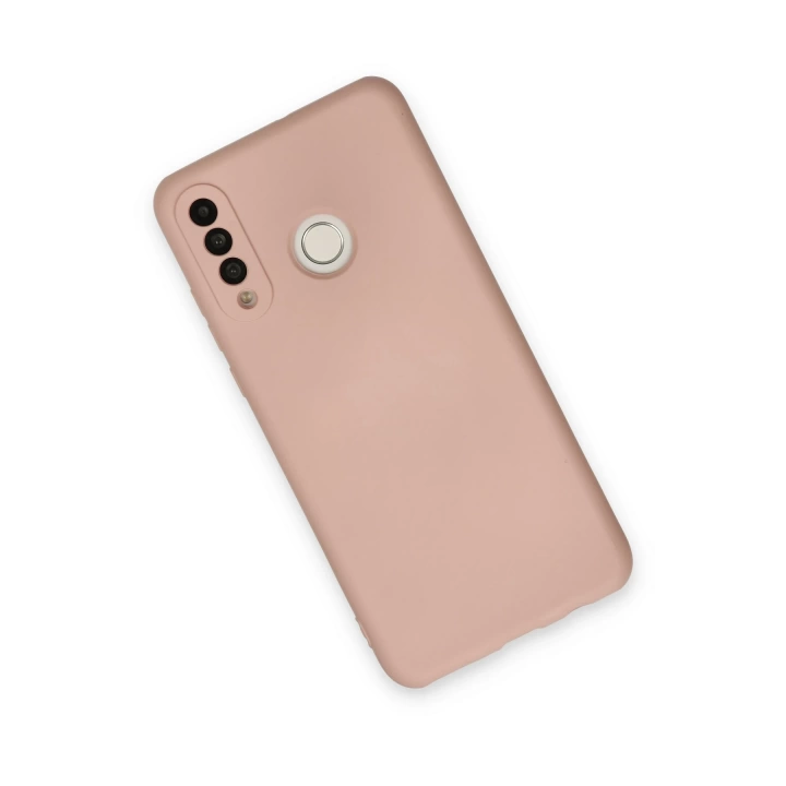 BFS  Huawei P30 Lite Kılıf Nano içi Kadife Silikon - Pudra