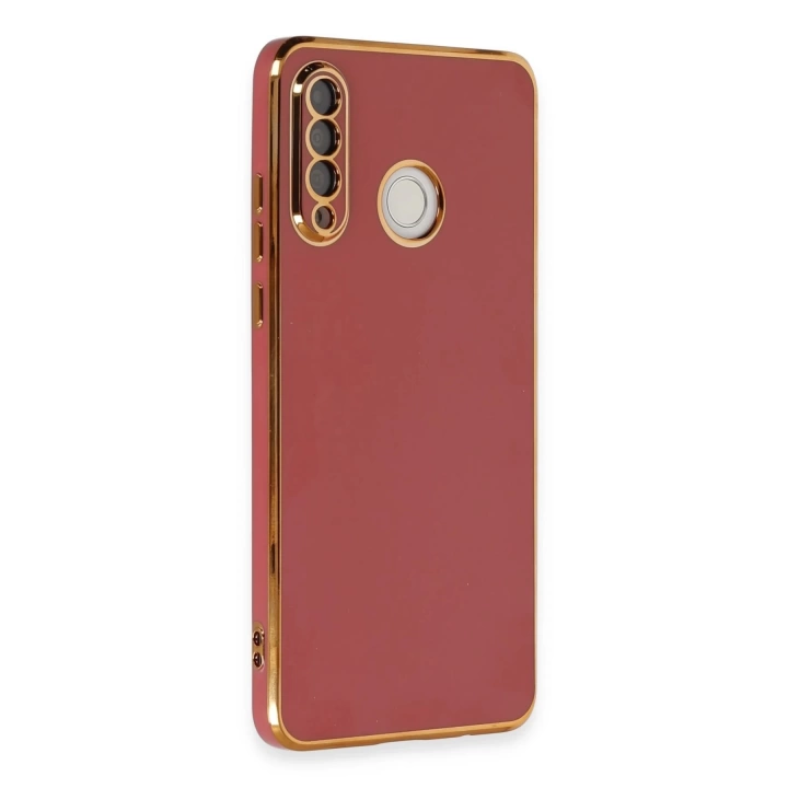 BFS  Huawei P30 Lite Kılıf Volet Silikon - Kırmızı