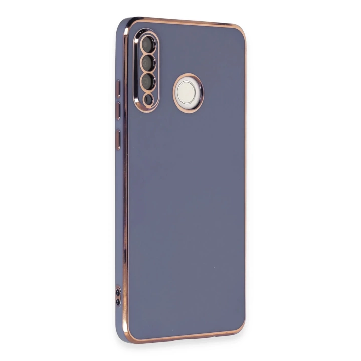 BFS  Huawei P30 Lite Kılıf Volet Silikon - Mavi
