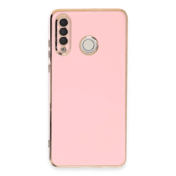 BFS  Huawei P30 Lite Kılıf Volet Silikon - Pembe