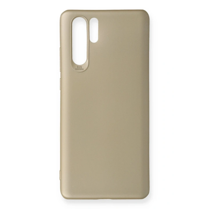 BFS  Huawei P30 Pro Kılıf First Silikon - Gold