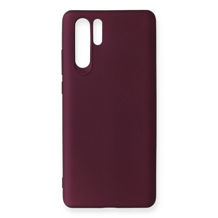 BFS  Huawei P30 Pro Kılıf First Silikon - Mürdüm
