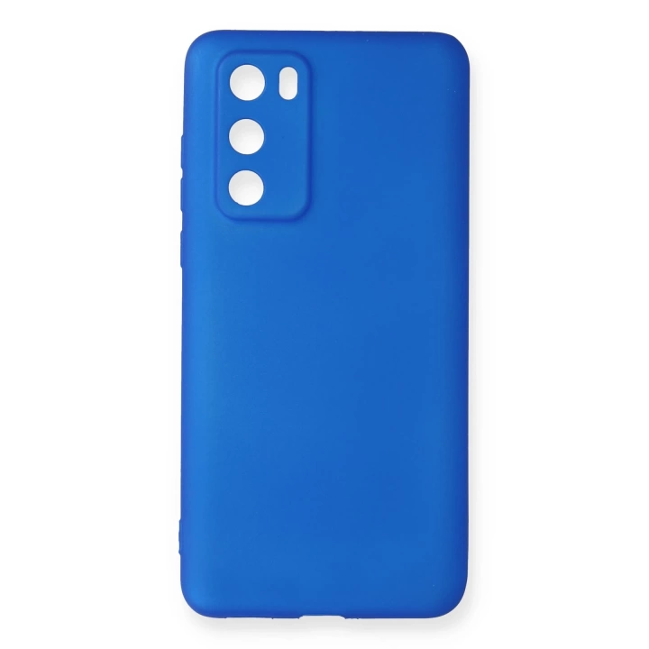 BFS  Huawei P40 Kılıf First Silikon - Mavi