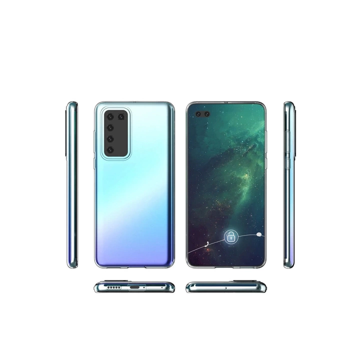 BFS  Huawei P40 Kılıf Lüx Şeffaf Silikon - Şeffaf