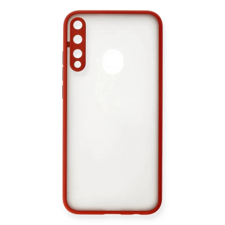 BFS  Huawei P40 Lite E Kılıf Montreal Silikon Kapak - Kırmızı